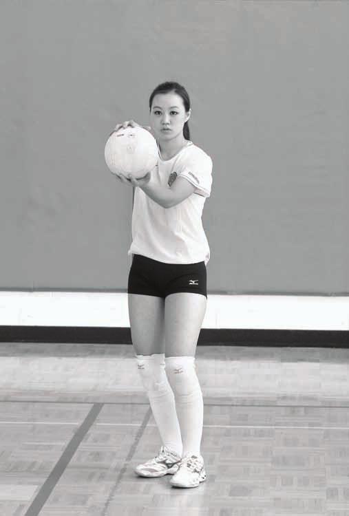 SERVING 3 Eliminate extra movement. Extra movement, such as an unnecessarily high toss during a serve, makes a skill more complicated to learn and master.