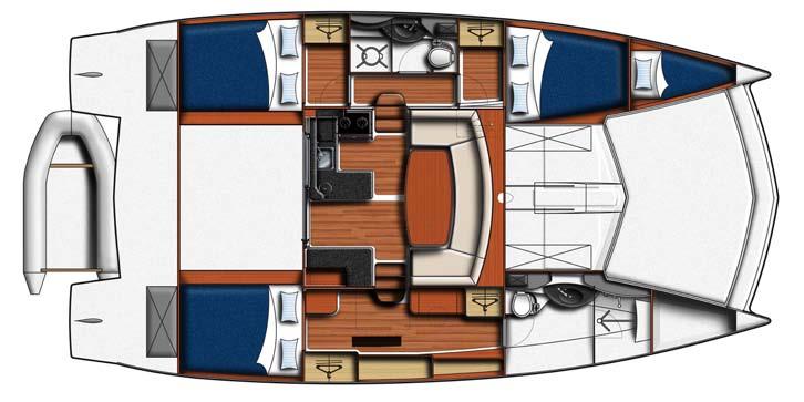 LEOPARD 39 STANDARD SPECIFICATIONS Length overall 37 ft 6 in 11.43 m Hull length 36 ft 11.00 m Beam 19ft 9 in 6.04 m Draft 3 ft 8 in 1.