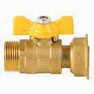 para gas M-H tuerca deslizante Mando  Angle valve for gas, M-F sliding nut 3627 05 3/4" 215 3627 78 7/8" 355 3627 07 1 1/4" 620 3/4" 15 70