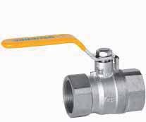 palanca acero cromado. Gas straight valve, M-F Sealable chrome-plated steel lever.