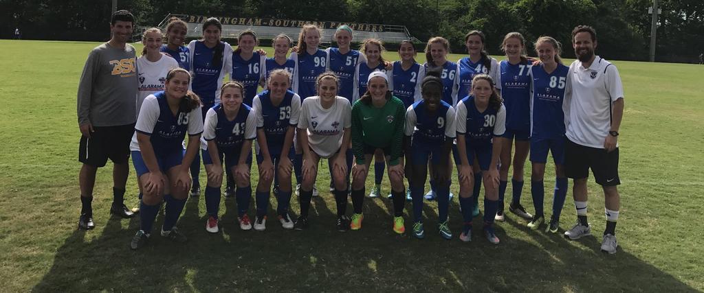 The Alabama Elite girls participated in a training session conducted by Birmingham