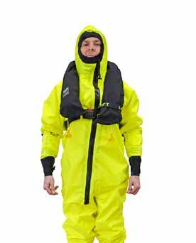 NMD APPROVED Included in exchange program and GSPA Description Fabric PS5026 Multilayer insulated immersion suit with integrated inflatable buoyancy Outer Fabric: PU coated Nylon Thermal Liner: