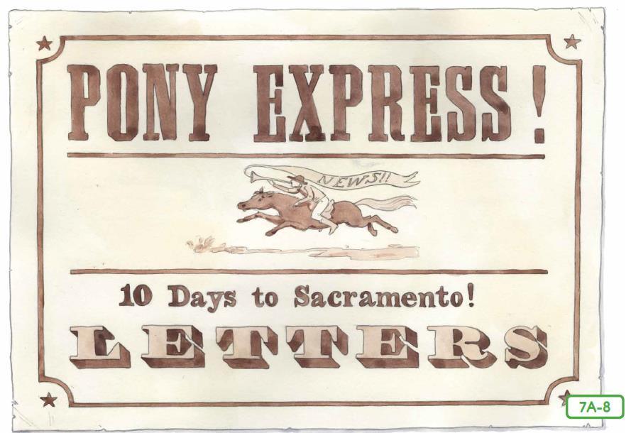 The men who created the Pony Express were businessmen, and their goal was to make money.