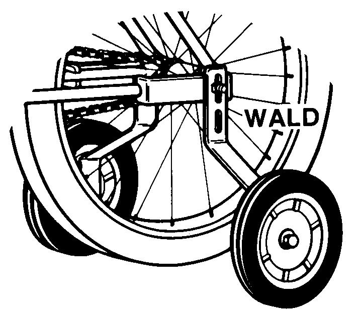 FOR SINGLE SPEED BICYCLES WALD NO. BICYCLE SIZE WHEELS PACKING WT/CRTN Maximum rider weight 100 lbs.