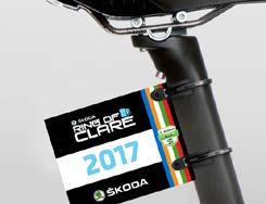 EVENT IDENTIFICATION When you sign on for the SKODA Ring of Clare Cycle you will receive two forms of event identification 1.