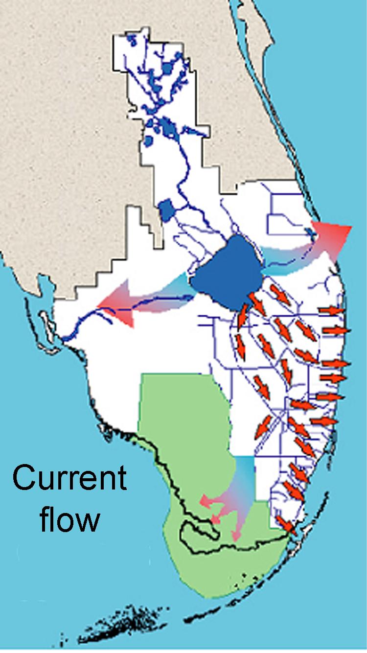 Historical and planned changes in the south Florida ecosystem 3 Significant changes to water flow in the upstream section of the KOE watershed began in 1907.