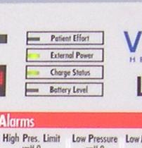patient Press and hold select button and press on/standby button Remove PTNT appears; clear alarm and display will read Vent Ck Press select for each test Alarm verify audible alarm