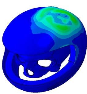 12 Arnaldo Jacob et al.: Evaluation of Helmet Protection during Impact of Head to Ground and Impact of an Object to Head Using Finite Element Analysis 4.
