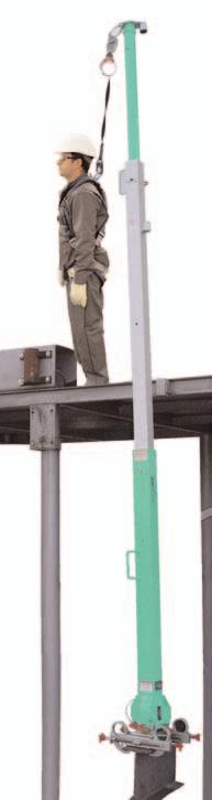 Fourteen Foot Fall-Arrest Post 16996 Fourteen Foot Fall-Arrest Post Uni-Anchor Style: The UCL Safety Systems Portable Fall-Arrest 14 Post mounts using