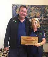 Stephanie Kerin with her husband and award 32 ABOUT STEPHANIE KERIN - First Female Skipper at the 2016 Rolex Sydney to Hobart I was born in Hobart in 1960.