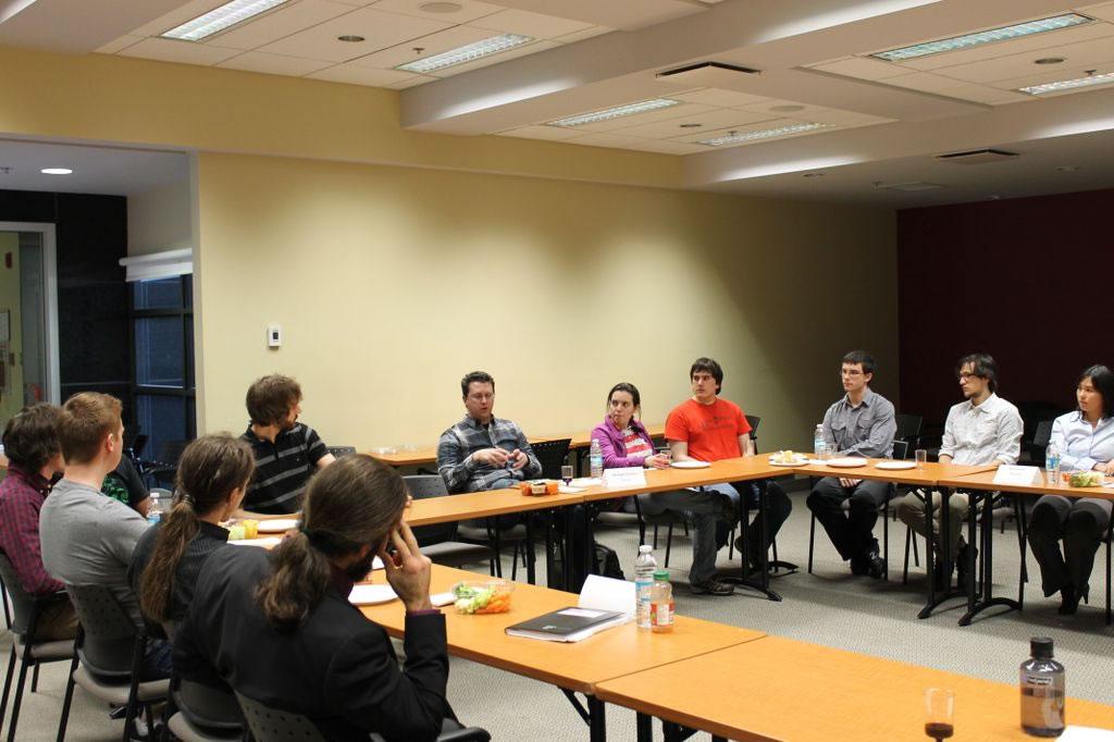industrial roundtable, where students could discuss
