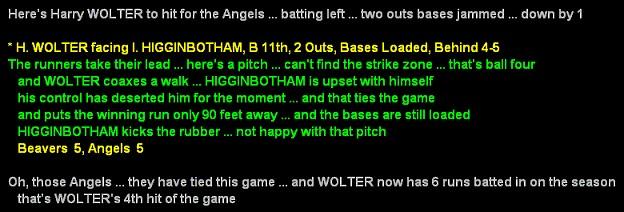 #15 Problem : Comment on leader board ranking for HBP "he came into this game" not followed by rank.