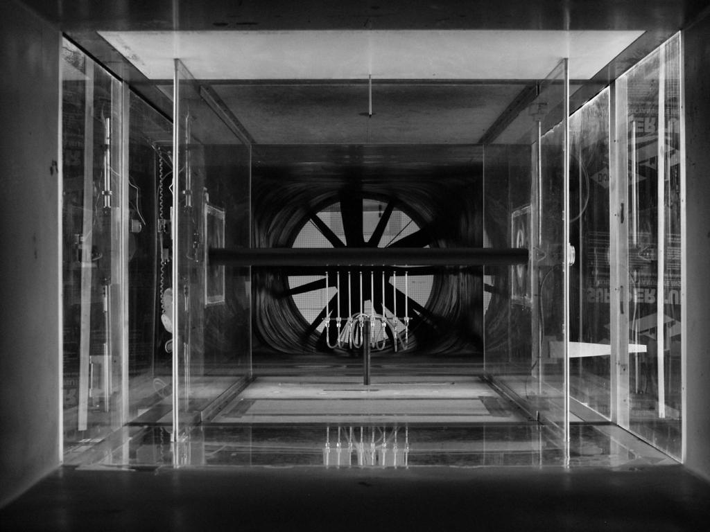 Figure 6: UIUC 3 4 ft low-speed subsonic wind tunnel. Figure 8: Photograph of the UIUC 3 4 ft low-speed subsonic wind tunnel test section. Mean Turbulence Intensity (%) Mean Turbulence Intensity (%).