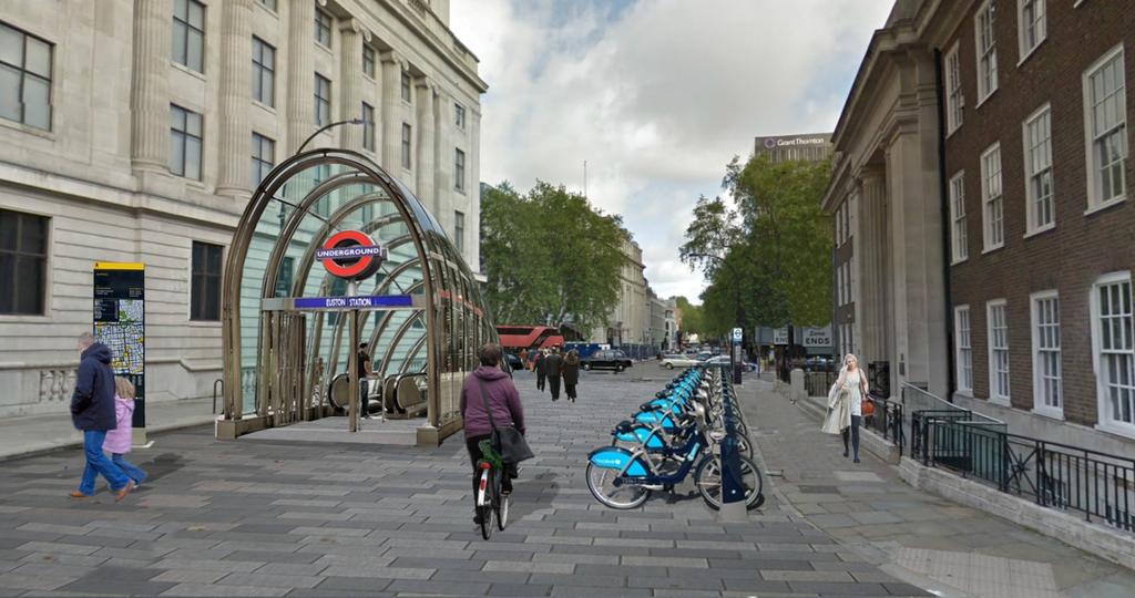 A connected walking network will be provided throughout the Euston area, linking Euston station and new developments with surrounding areas; including: Enhanced capacity at key pedestrian crossings
