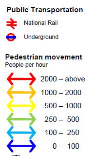 pedestrian crossings clearly influence route choice.