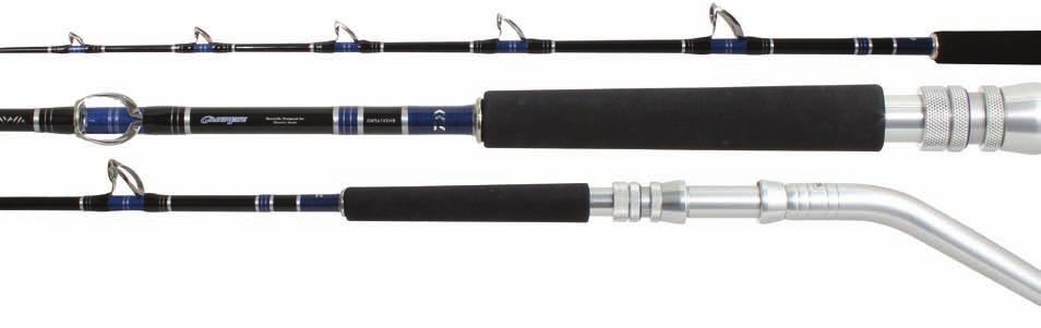 RODS GRANDWAVE The new Grandwave series has been built on an incredibly strong carbon blank to produce a rod that has an action similar to the traditional solid tip rods of the past, but with the