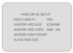 SETARE HDD Suprapunere HDD: Daca alegeti optiunea DA, aparatul va continua inregistrarea si va suprapune informatiile inregistrare cand spatiul de pe HDD este plin.