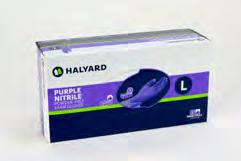 EXAMINATION GLOVES HALYARD * PURPLE NITRILE * EXAM GLOVES Powder-Free Natural Rubber Latex-Free Non-Sterile Ambidextrous Beaded Cuff Single Use Only Length: 9.