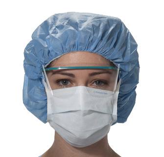 100 39123 FLUIDSHIELD* Level 2 Surgical Mask with Expanded Chamber, Eaches/Box = 50 Pouch-Style with Ties, Blue and White Boxes/Case = 6 39123 62113 FLUIDSHIELD*