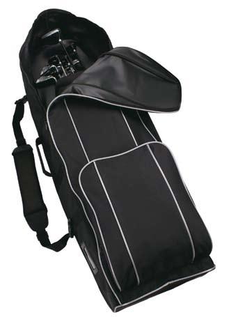 access to club compartment Reinforced nylon carrying strap with Velcro locking handle