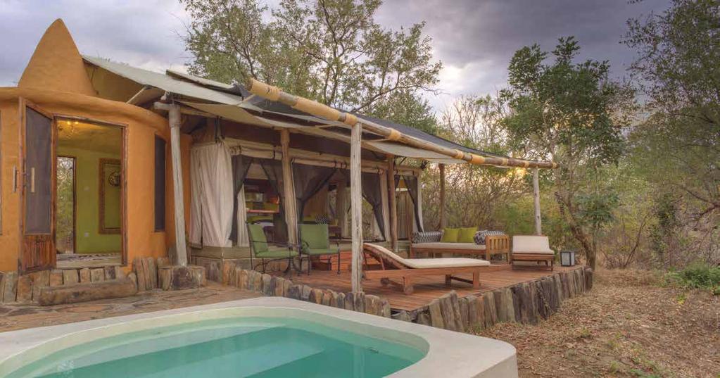 airconditioned* villa a comfortable home for your safari stay.