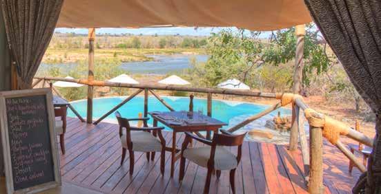 or just sit back, relax and watch the hippos from our lounging deck.