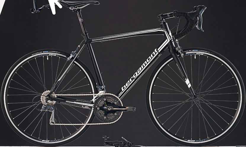 KevlarGuard Reifen Road Bike with super light Alloy Frame and Comfort Geometry Carbon Fork with 1 1/8" Alloy Steerer Shimano Claris 3 x 8-speed Drive Train Schwalbe Lugano KevlarGuard Tires ROAD