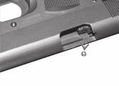 Always make sure the CO 2 cartridge is completely empty before attempting to remove it from the air pistol. 1. Always point the air pistol in a safe direction. 2. Remove the magazine by pressing the magazine catch.