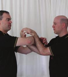 At the advanced stages of chi-sau training, you can make the exercise more difficult by alternating between just attacking or defending, enhance the touch-sensitivity aspect by working with eyes
