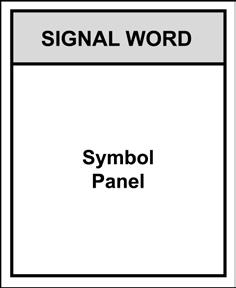 Figure 12 Two-Panel Sign in Horizontal Format with Word Panel and