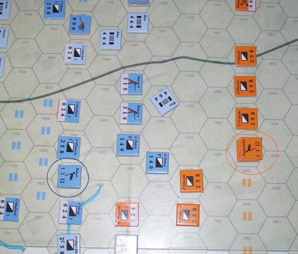 In the Center, Count Tilly uses his artillery to weakened the Swedish Army s center. The Imperial Artillery has only mixed results.