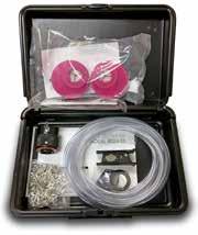 com FIT TEST KIT COMPONENTS: (Does not include respirator) 1 - Hood 2 - Nebulizers 1 - Sensitivity Solution (Sufficient solution for up to 55 tests) 1 - Fit Test Solution 4 -