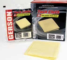 Cotton Anti-Static Tack Cloths GOLD FORMULA TACK CLOTHS 100% Bleached Cotton Gauze Substrate Universal Gold Formula compatible with all paints, including Waterborne.