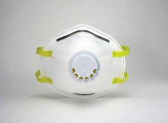 Particulate Respirators Molded Style MADE IN U. S. A. 1745 RESPIRATOR N95 CARBON WITH VALVE NIOSH N95 approved. Provides at least 95% filtration efficiency against certain non-oil based particles.
