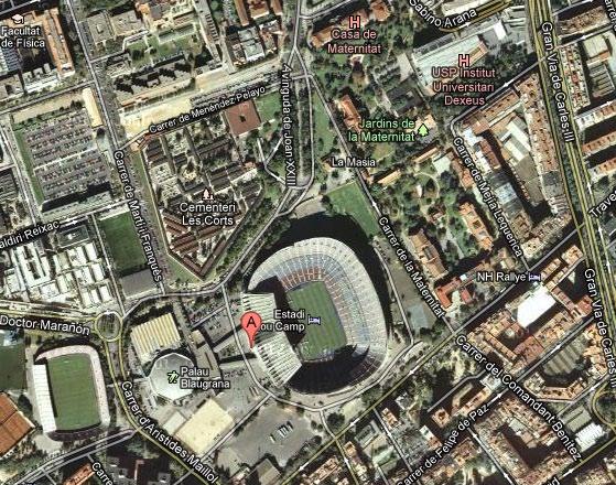 BUS PARKING F0R VISITING TEAM SUPPORTERS IMPORTANT NOTE: After the game, Visiting Supporters will be directed to their BUSES or to the METRO stations on Avinguda Diagonal.