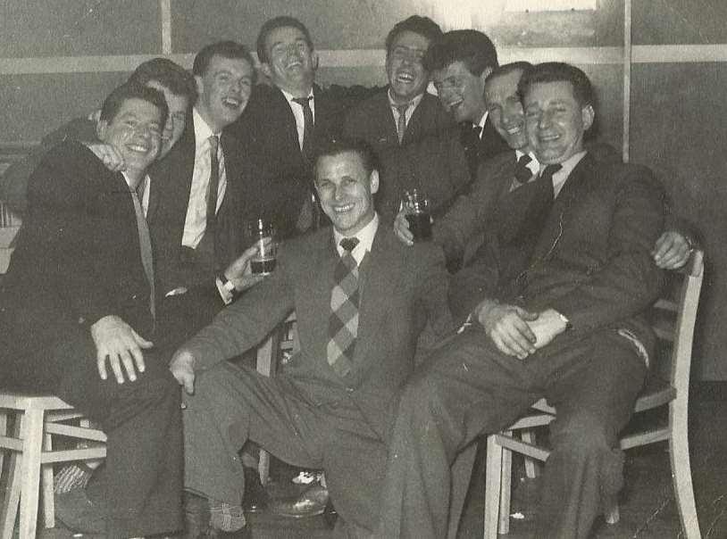 holiday at Butlins in May 1959 Bill, far right, enjoying the