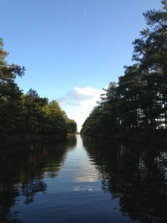 The canals connect with the Little Assawoman Bay for