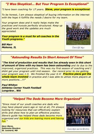 FOOTBALL DRILLS AND PRACTICE PLANS 8 What Coaches