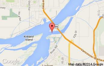 618 W Location: South Arm of the Fraser River - 9 miles from ocean - On Deas Slough. In Delta - in community of Ladner.