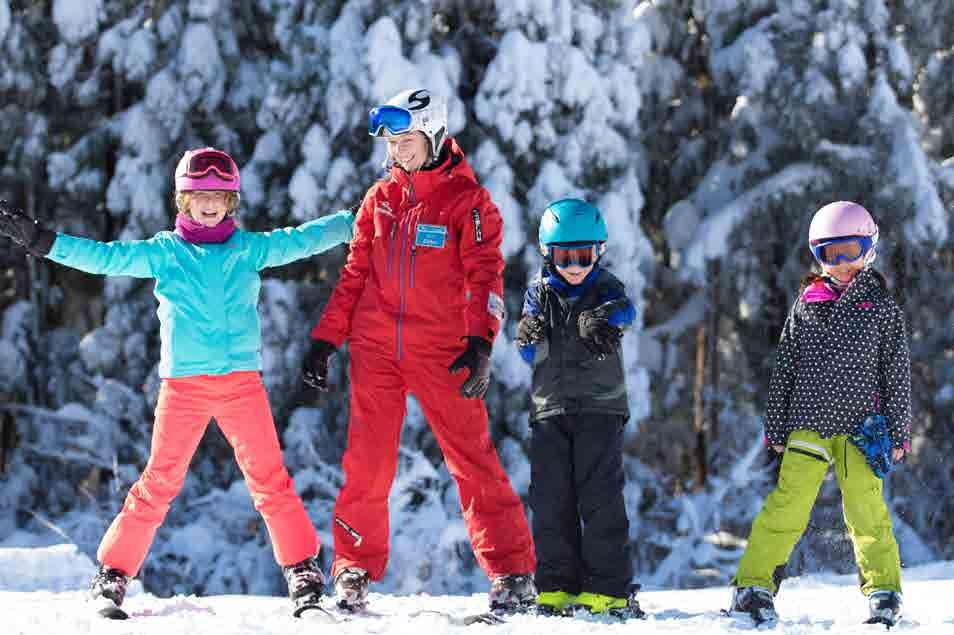 ALPINE EXPLORERS PROGRAM TIMES MEET START SKIING LUNCH SKIING FINISH 9:45am 10:00am ~ 12:30pm ~ 1:30pm 4:00pm FEATURES Specialist children s