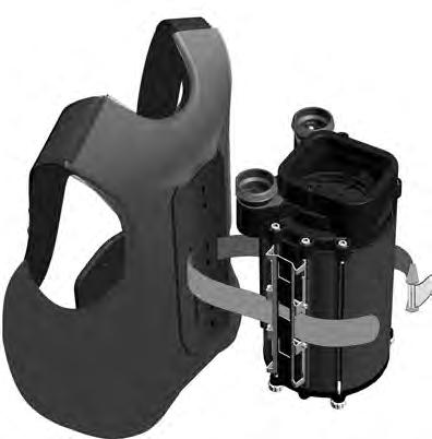This is to allow more experienced divers the choice of using an existing personal backpack, harness, and buoyancy compensator.