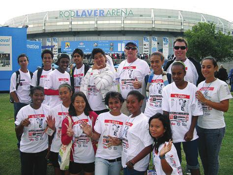 They were so excited and happy to watch him play. The match was shown live on a national channel in El Salvador.