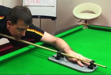 and indirectly reinforces bridge hand stability and the perfect V for the cue.