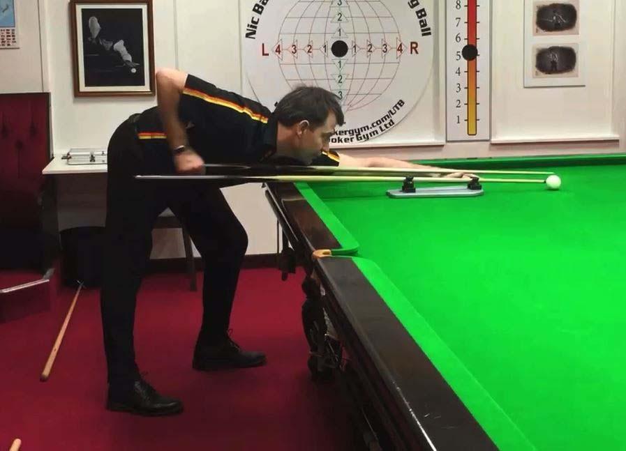 Shot Approach Mode 12.1: Shot approach mode side on: 6m11s Learn to approach table consistently without a cue ball first. Take two steps (back foot/front foot) into shot NOT three steps!