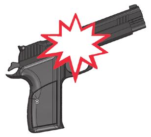 W WARNING LODGED BULLET IF A BULLET IS IN THE BORE, DO NOT ATTEMPT TO SHOOT IT OUT BY USING ANOTHER CARTRIDGE OR BY BLOWING IT OUT WITH A BLANK OR ONE FROM WHICH THE BULLET HAS BEEN REMOVED.
