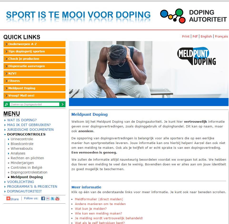 Reports received Twenty-five reports about possible doping violations were received by the Doping Authority in 2016. That is three times the number of reports received in 2015.
