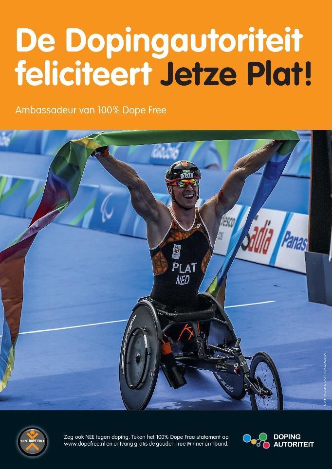 Congratulations for ambassador Jetze Plat Information meetings and materials The Ongoing Educational Module for Doping-Free Sport was introduced in 2015.
