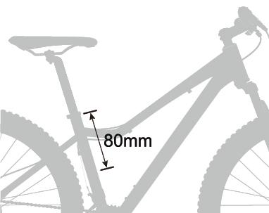 its Minimum Insertion or Maximum Extension mark. The seatpost should always be inserted in the frame at least 80mm. (See fig.