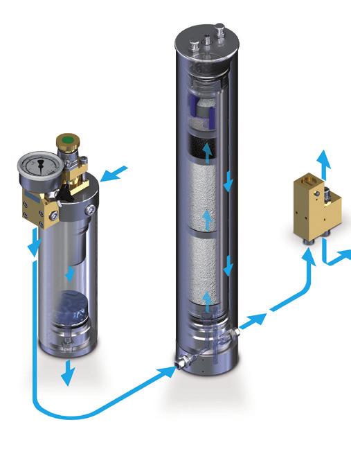 14 HIGHLIGHT FEATURES COMPRESSORS FOR INDUSTRY BAUER KOMPRESSOREN AIR AND GAS PURIFICATION Our purification processes for highly compressed air and gases are designed to reduce the content of