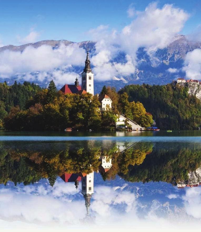 SLOVENIA Location: Slovenia is in central Europe, bordering Austria in the north, Hungary in the north-east, Croatia in the south and south-east, and Italy and the Adriatic Sea in the west.